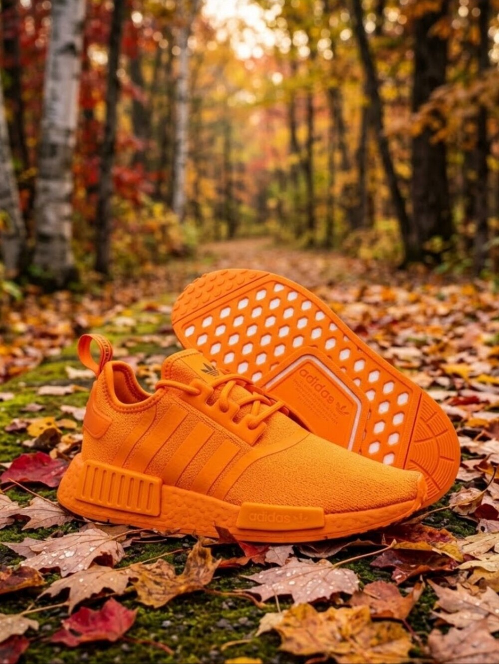 Adidas NMD R1 Orange Sneakers 7.5 NIB